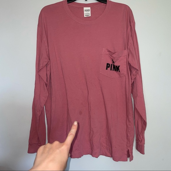 (2) PINK Long Sleeve Shirts - Picture 5 of 7